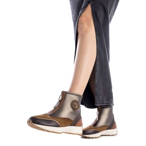 NEW XTI women\'s leather booties in camel